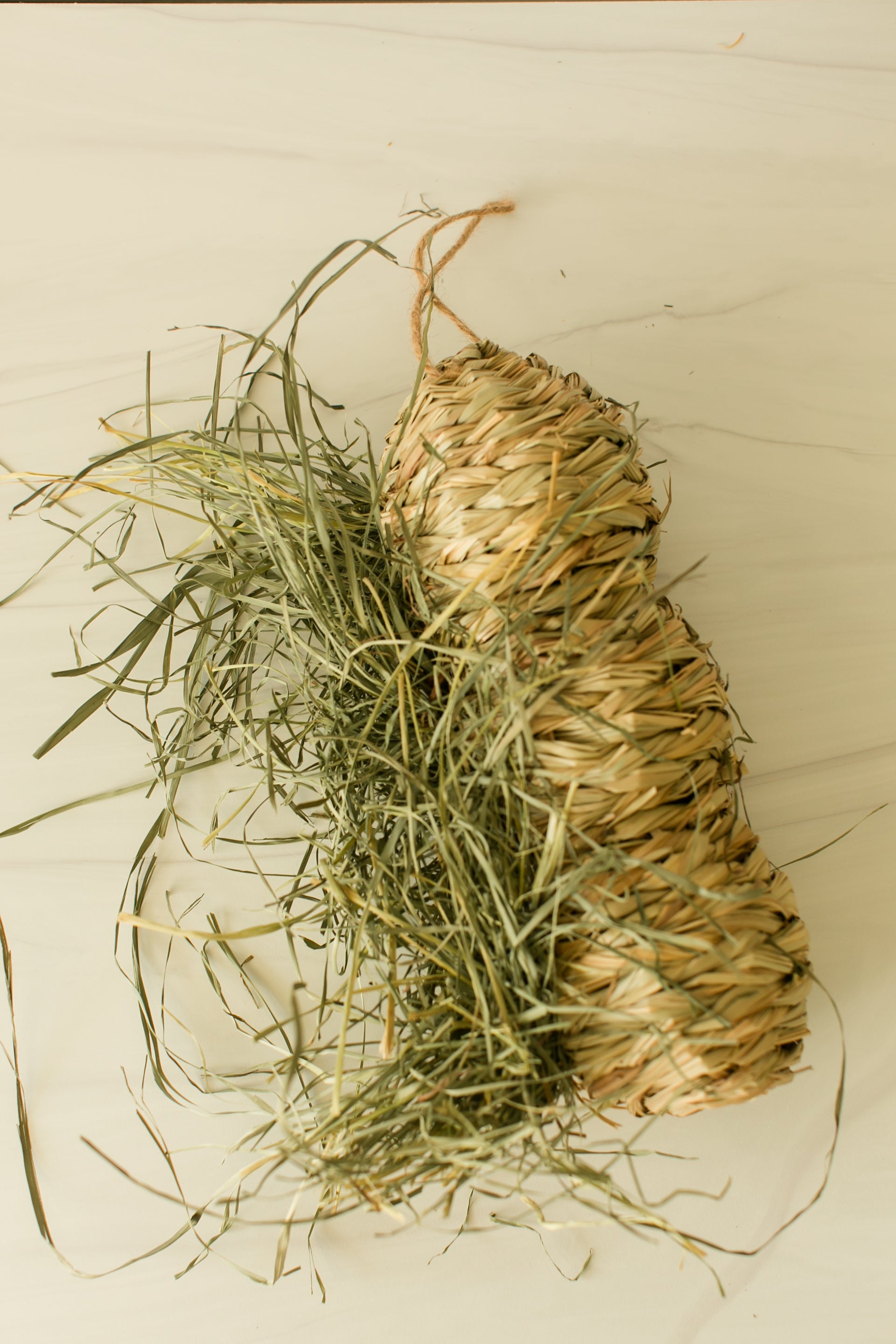 Hanging Reed Grass Nest (Filled)